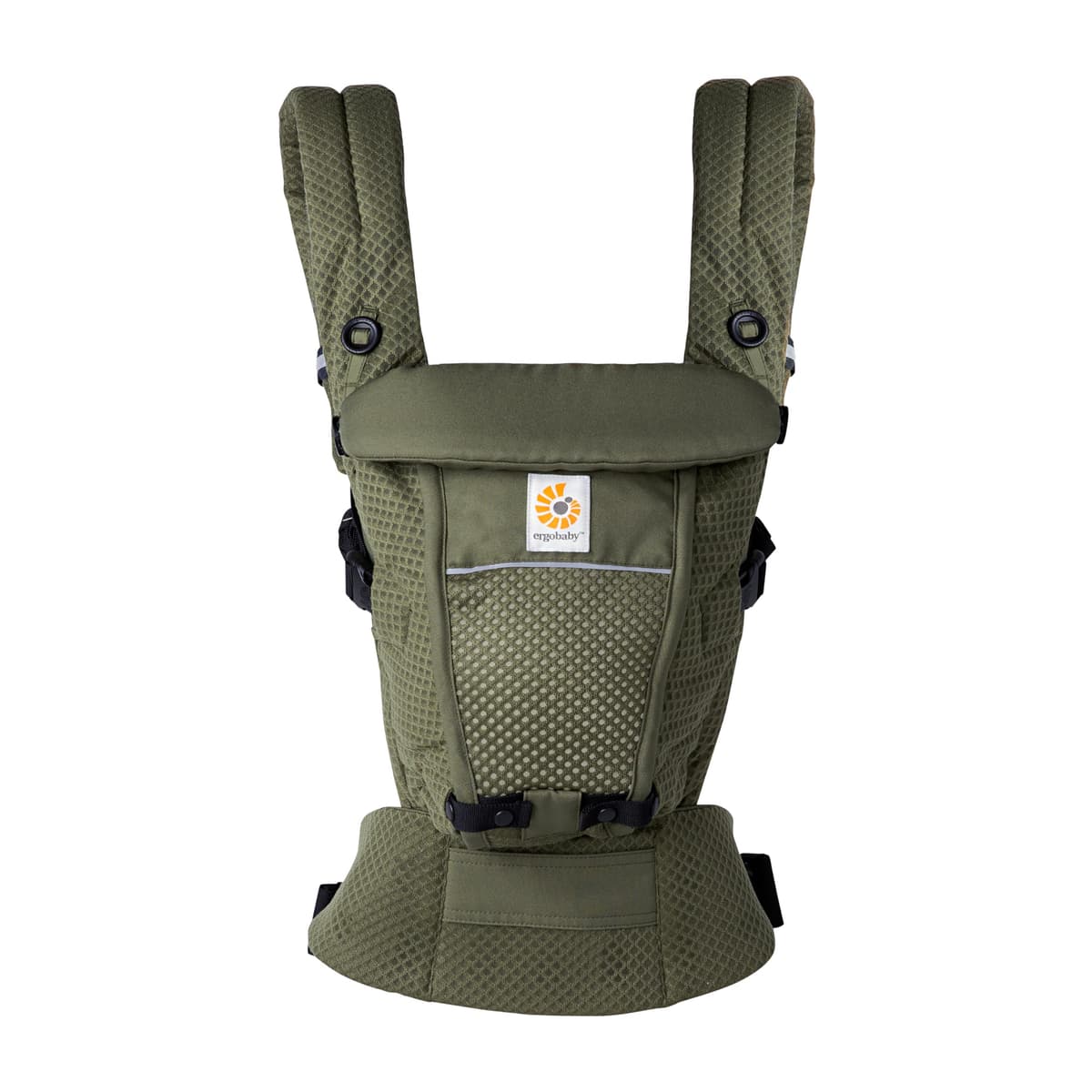 Ergobaby Mochila portabebé Adapt para recién nacidos desde el nacimiento, portabebé ergonómico de malla SoftFlex de 3 posiciones para transportar en el abdomen y en la espalda, Slate Blue — view 11