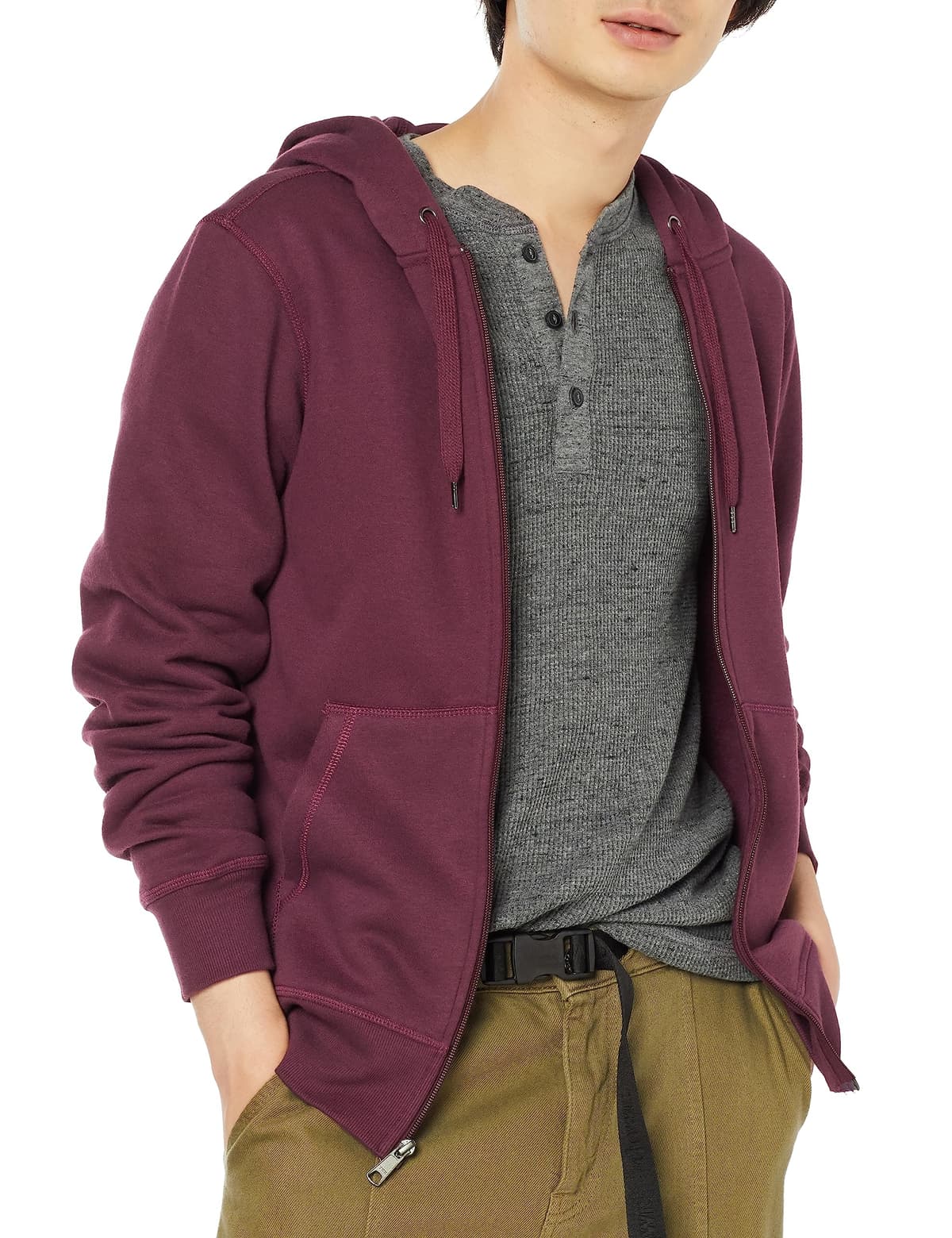 Amazon Essentials Chaqueta de Felpa con Cremallera Completa (Disponible en Tallas Grandes y Largos Especiales) Hombre