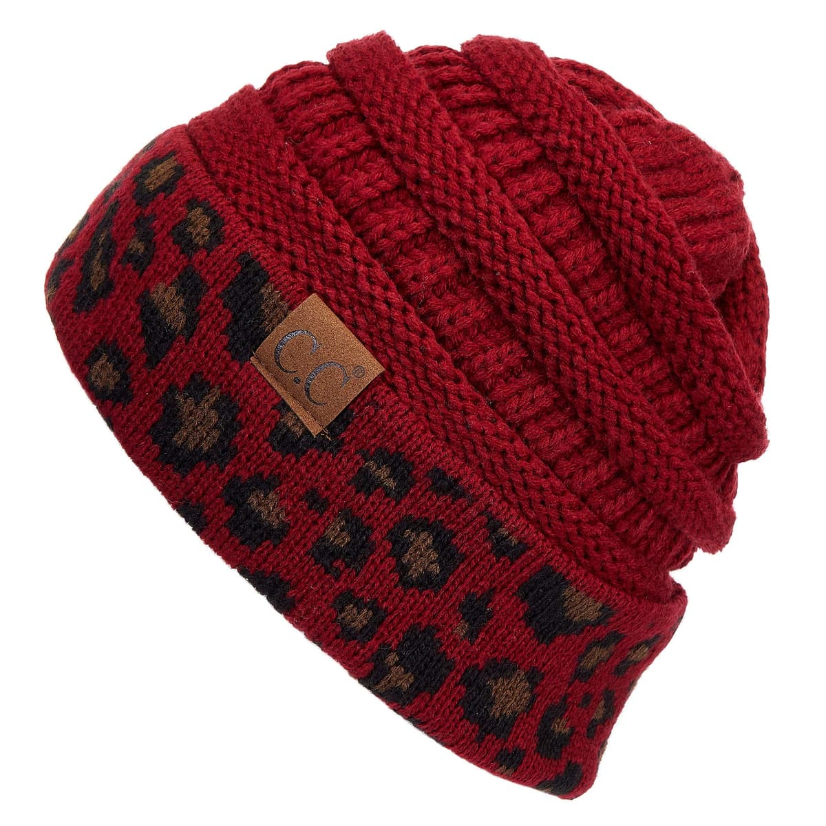 Warm Chunky Soft Stretch Cable Knit Beanie Skully — view 26