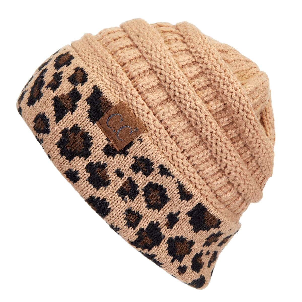 Warm Chunky Soft Stretch Cable Knit Beanie Skully — view 68