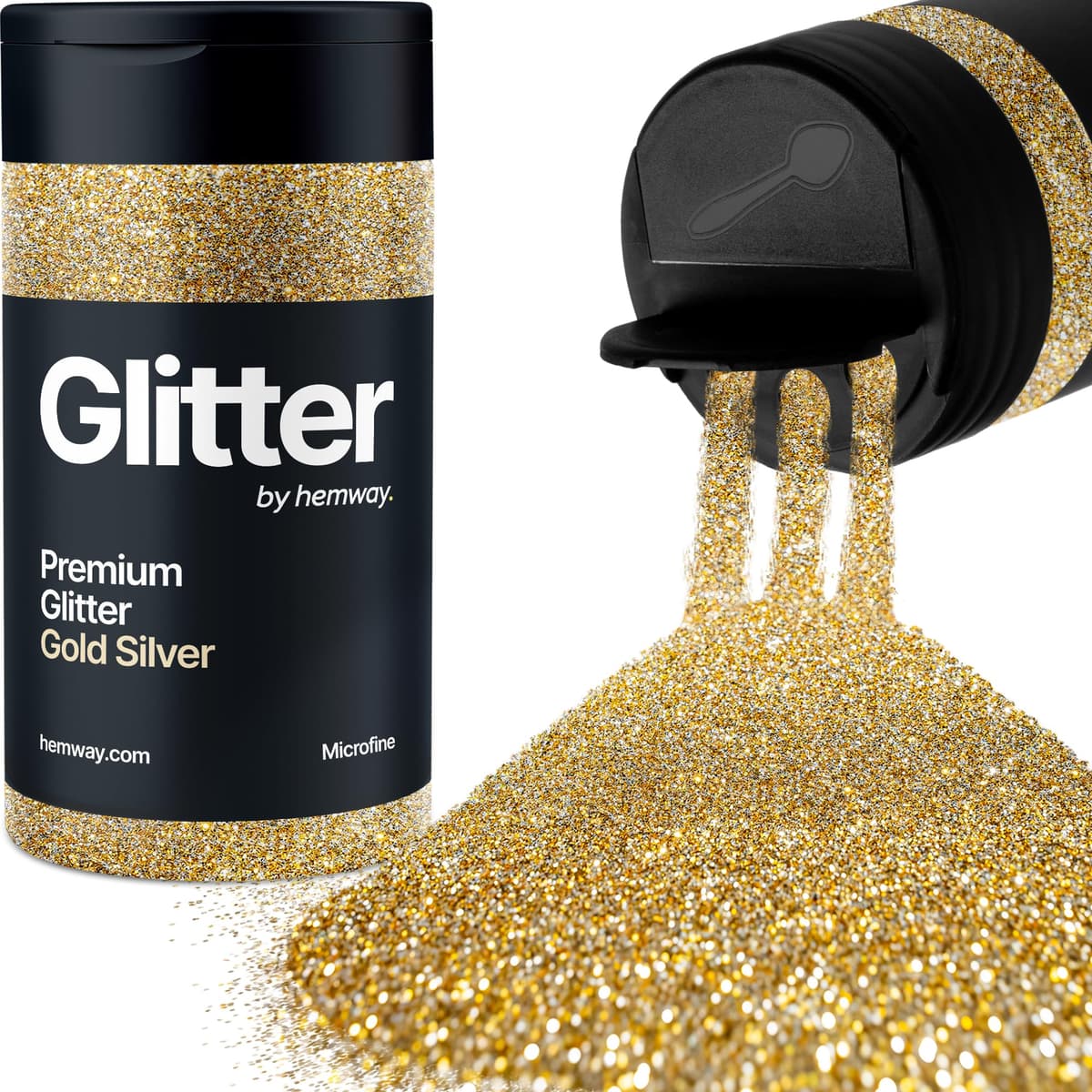 Light Rose Gold Glitter Shaker, 130g Ultrafine Glitter, Crafts 1/128" Metallic Flake Light Rose Gold Sequins, Resin & Epoxy Crafts, Decorating, Halloween, Christmas Nail, Face, Hemway — view 289