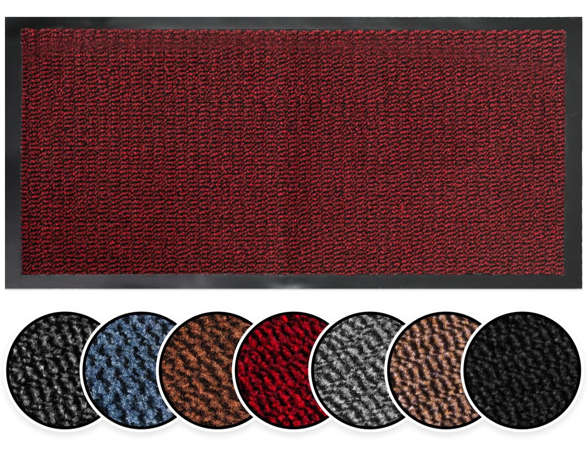 BLADO Washable Door Mats Indoor & Outdoor - Non-Slippery Heavy Duty - Stylish & Large Rubber - Perfect Dust Grabbing Doormats (Anthracite, 40cm x 60cm) — view 19