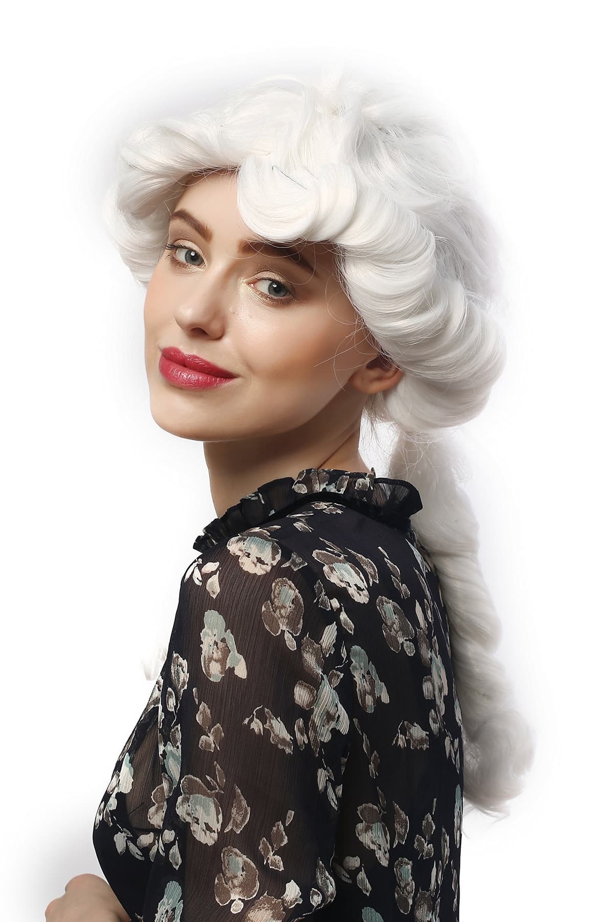 WIG ME UP- DH1009-ZA62 Peluca señoras Mujer Carnaval Barroco Renacimiento Romanticismo menina Princesa rizos Espiral bucles Blanca — view 15