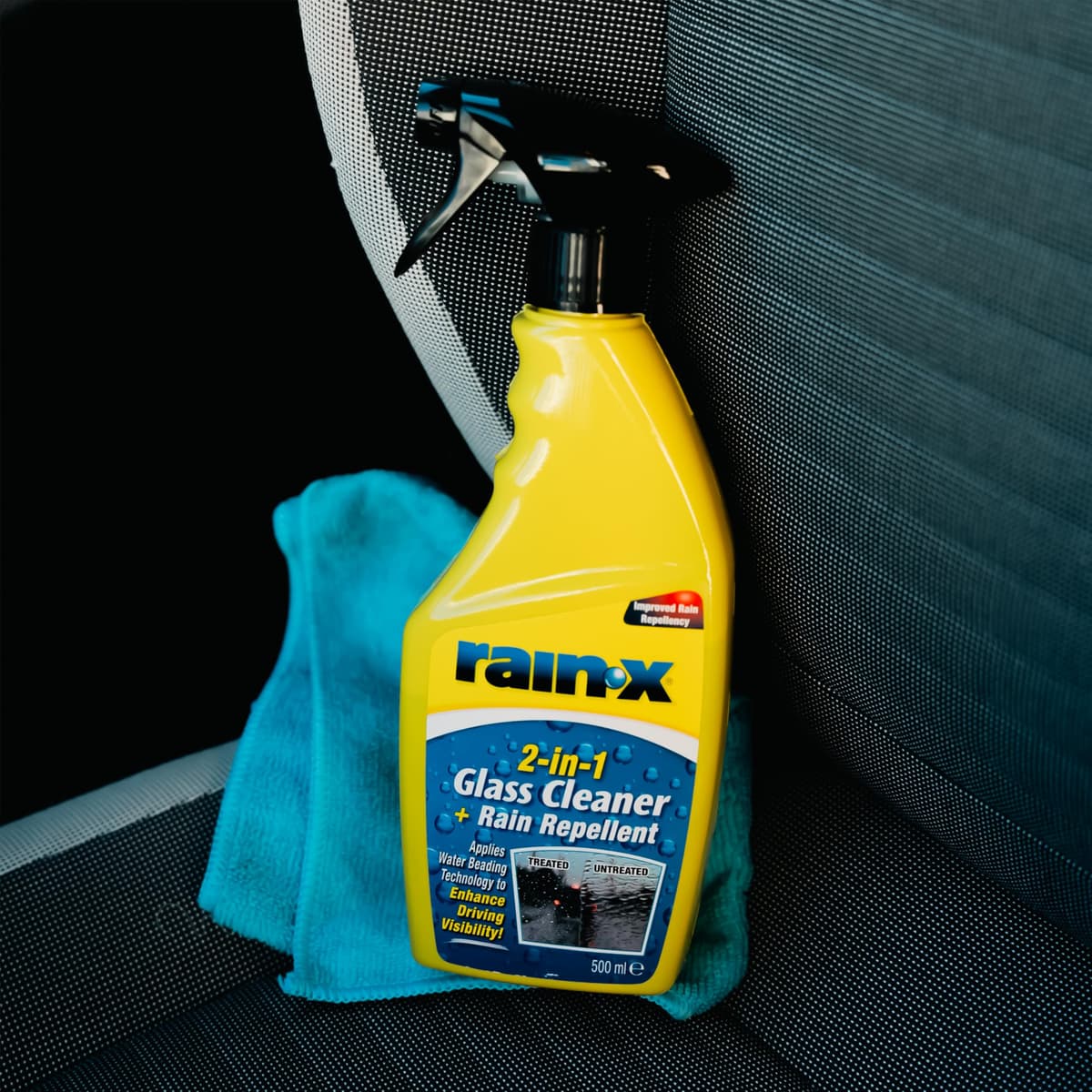 Rain-X 2-in-1 Glass Cleaner + Rain Repellent – Streak-Free Shine & Advanced Water Beading – Helps Protect Against Rain, Snow, Ice & Insects – Quick & Easy Spray Application – 500ml — view 7