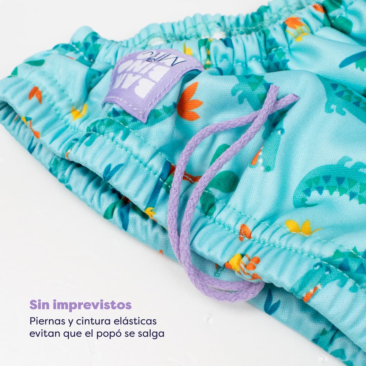 Bambino Mio, 2-3 Years, Baby & Toddler Reusable Swim Diaper (The Sly Crocodile) — view 3