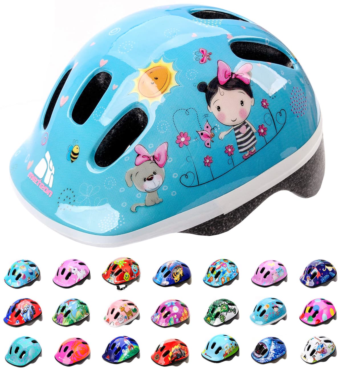 Casco Bicicleta para Niñas y Niños - Helmet Infantil de Bici para Ciclismo MTB Road Race Montaña BMX Carretera y Actividad Ciclista - Rolerskate Patines — view 26