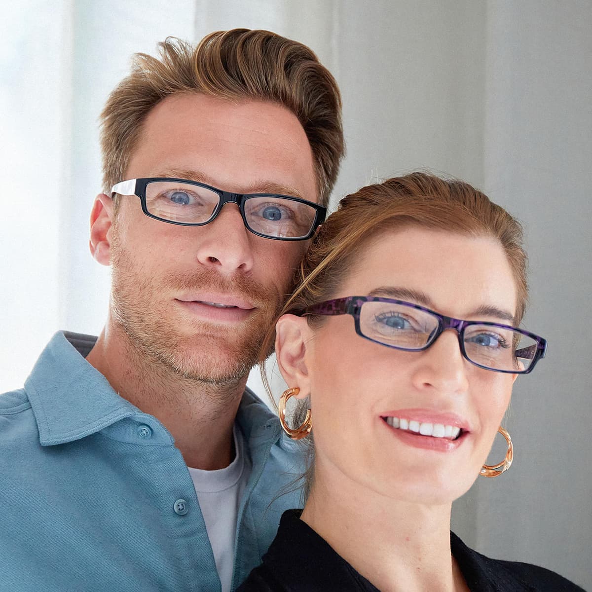 OPULIZE Ace Gafas De Lectura Negro Ligero Cómodo Lectores Valor Pack 2 Hombres Mujeres RR32-1 +1,50 — view 3