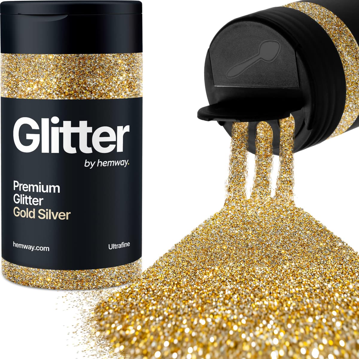 Light Rose Gold Glitter Shaker, 130g Ultrafine Glitter, Crafts 1/128" Metallic Flake Light Rose Gold Sequins, Resin & Epoxy Crafts, Decorating, Halloween, Christmas Nail, Face, Hemway — view 56