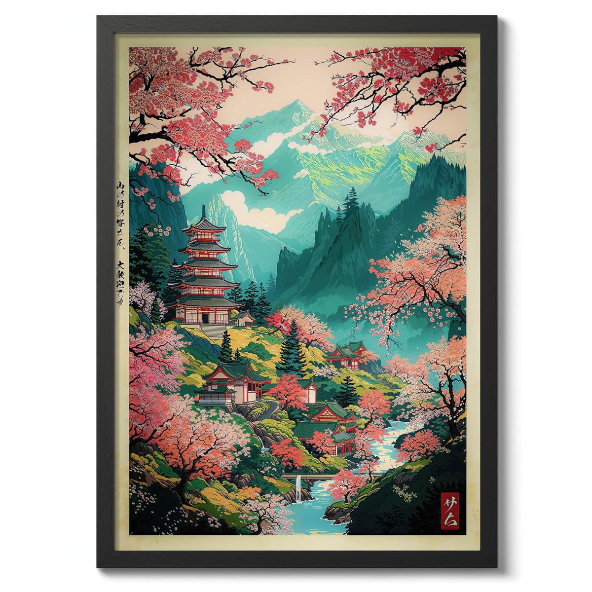 Tokyo Tea House Anime Woodblock Poster Modern Ukiyo-E, Japanese Cartoon Illustration Print, Archival Matte, A4 (Print Only) - 29.7x21cm — view 14