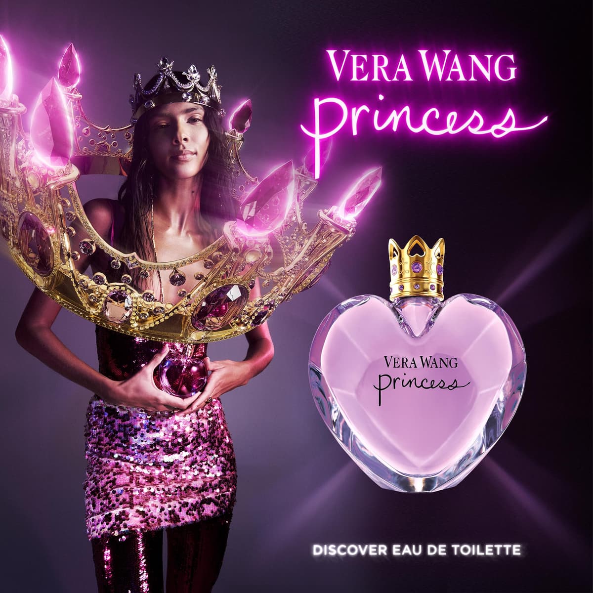 VERA WANG Princess - Eau de Toilette for Her - Fruity & Floral Fragrance with Notes of Lady Apple, Pink Guava and Vanilla - Medium Longevity - 100ml — view 3