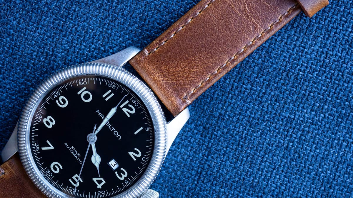 BARTON Quick Release - Top Grain Leather Watch Band Strap - Choice of Colour & Width - 16mm, 18mm, 19mm, 20mm, 21mm 22mm, 23mm or 24mm — view 5