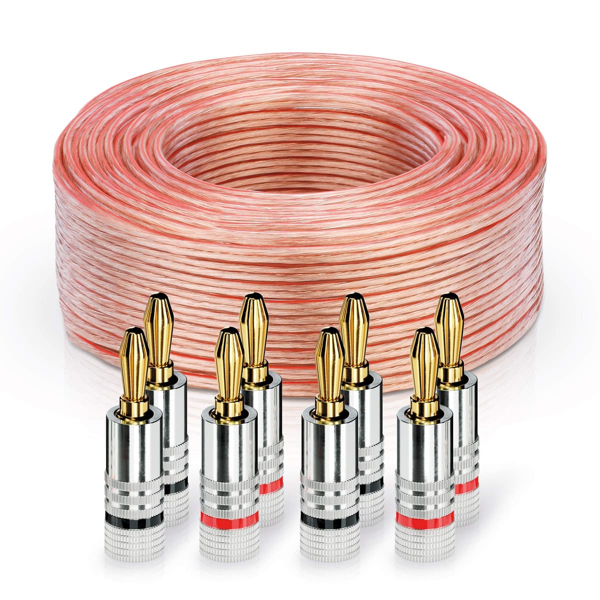 Sonero S-SC2150T-25 Cables para Altavoces CCA, 25 m, Transparente — view 10
