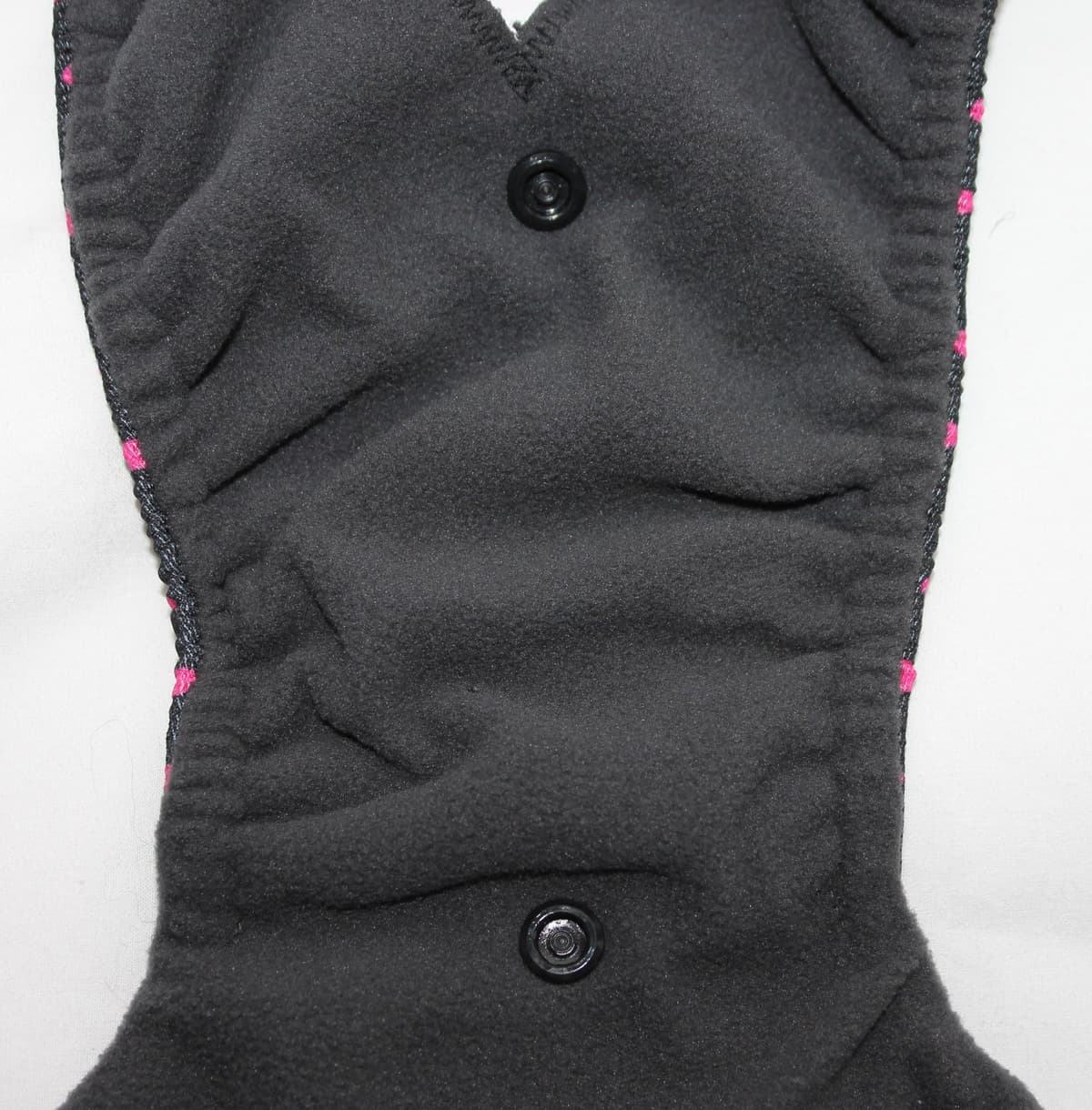 Female Dog Season Nappy - Waterproof Fabric (Size Large Pants & 2 Washable Pads, Dotty Pink) — view 5
