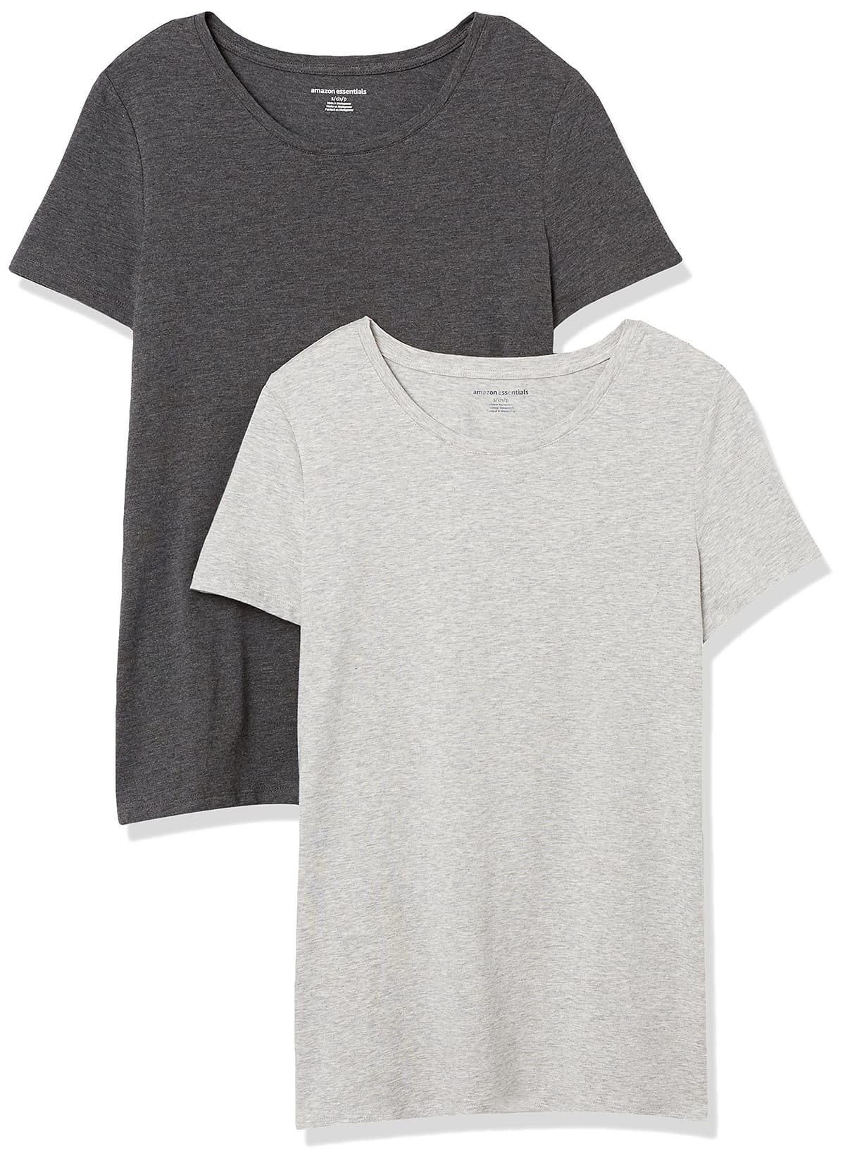 Amazon Essentials Camiseta de Manga Corta y Corte Estándar (Opciones de Cuello Redondo y Cuello en V) Mujer, Paquetes Múltiples — view 16