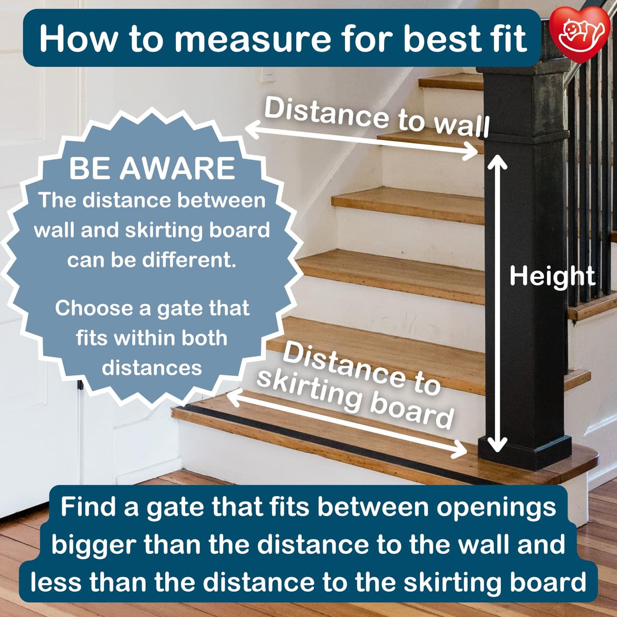 BabyDan Premier, Pressure Fit Stair Gate, 73.5-93.3 cm, Baby Gate/Safety Gate, Metal, White, Made in Denmark - (Pet Gate/Dog gate) — view 3