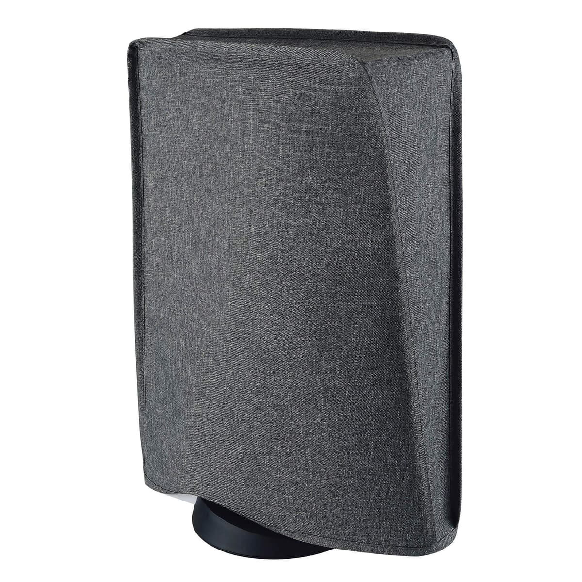 PlayVital Funda Antipolvo Vertical para ps5 - Cubierta Protectora Antirrayas y Anti-Agua, Doble Capa con Forro Suave, Compatible con ps5 Digital & Estándar, Accesorio para Consola (Gris)