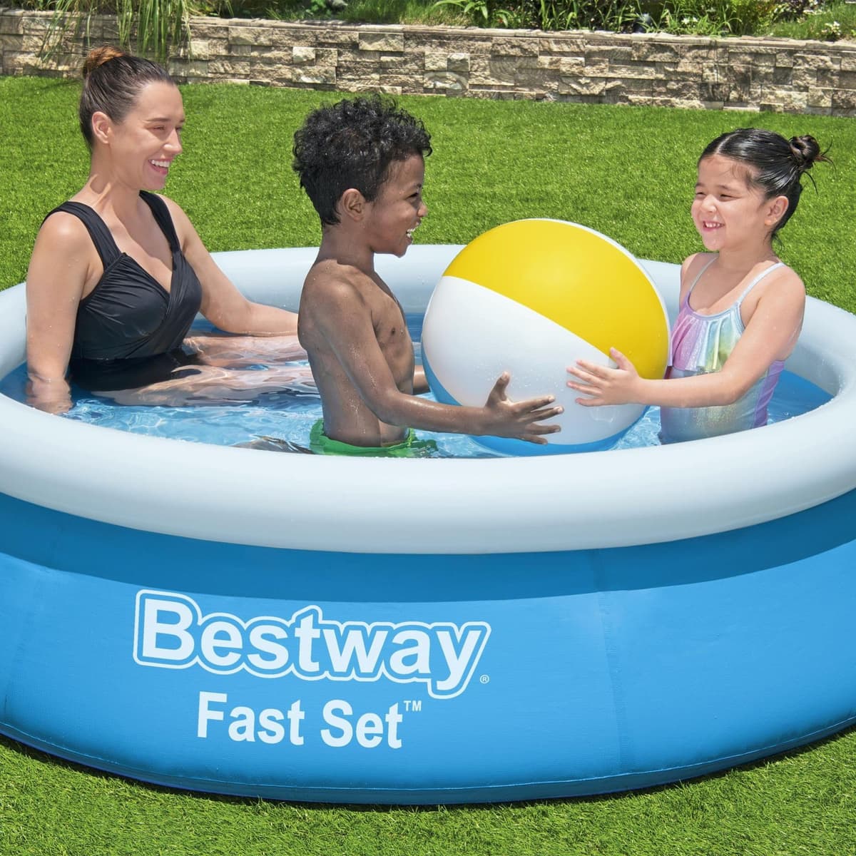 Bestway 6ft x 20in Blue Round Fast Set Inflatable Above Ground Pool — view 2