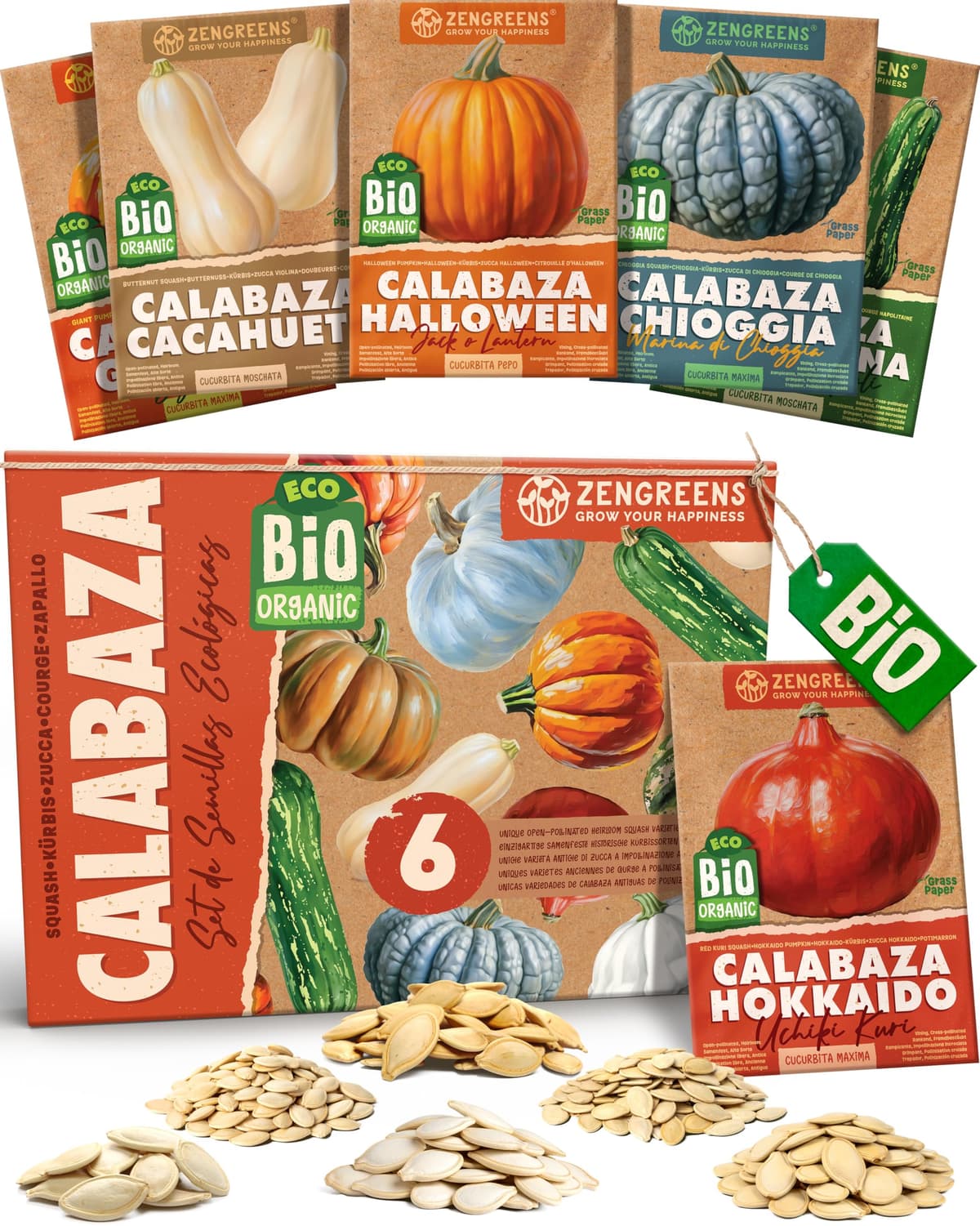 ZenGreens® - Set de semillas de hierbas medicinales y para infusiones eco - 10 variedades para cultivar fácilmente en el jardín, balcón o parterre elevado - Sementes verduras — view 26