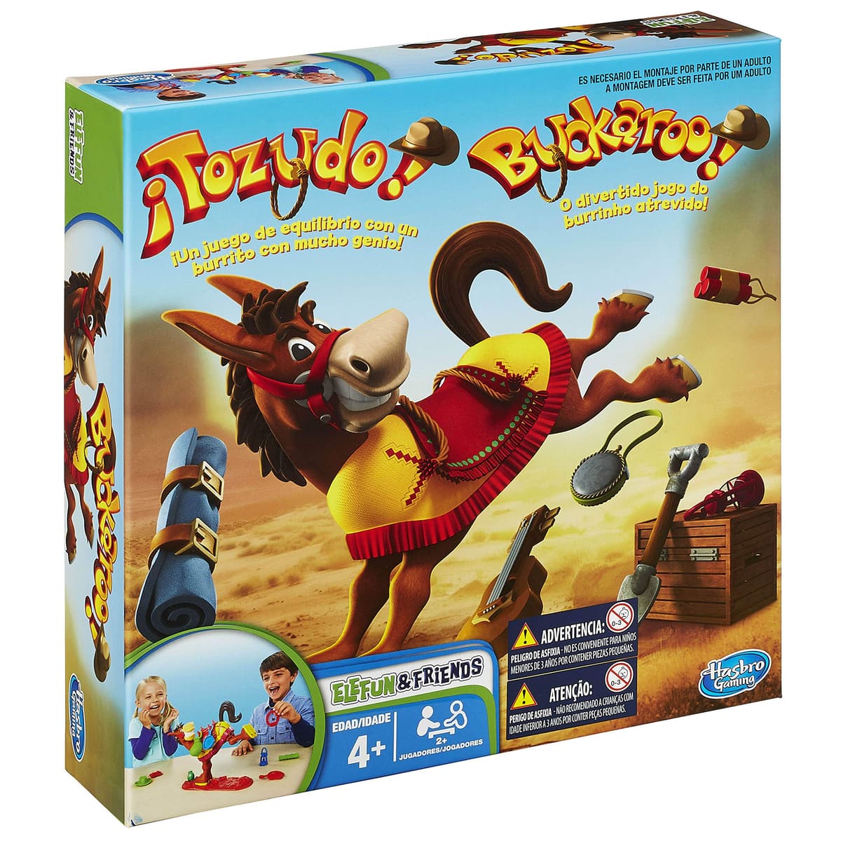 Hasbro Gaming Tozudo! Game - Balance Games with a Burrito with Much Genius - Family Board Game 2-4 Players - Over 4 Years