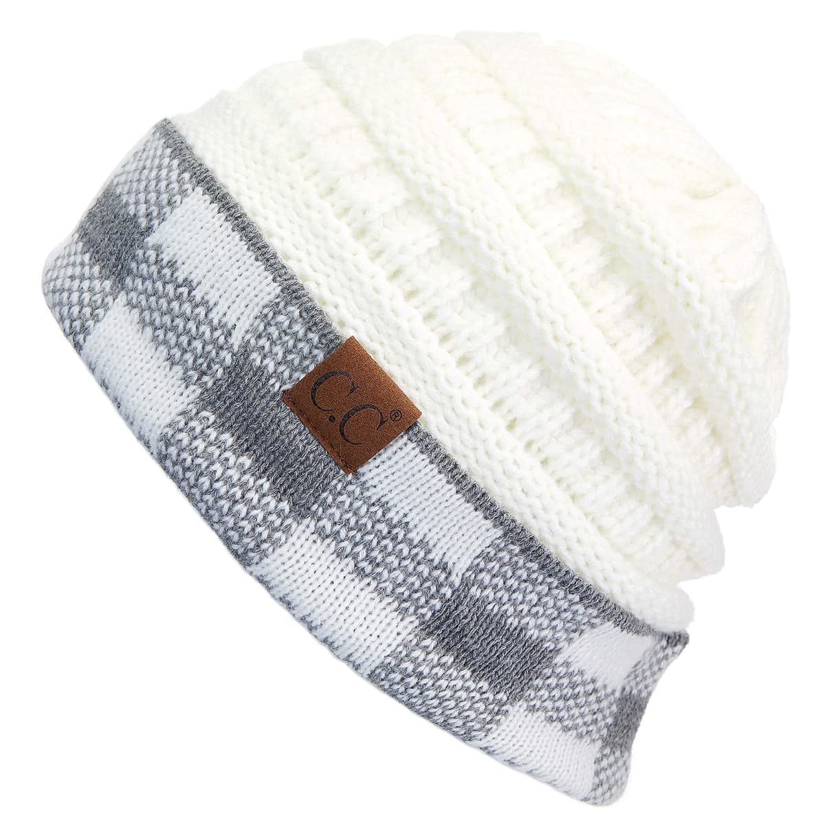 Warm Chunky Soft Stretch Cable Knit Beanie Skully — view 156