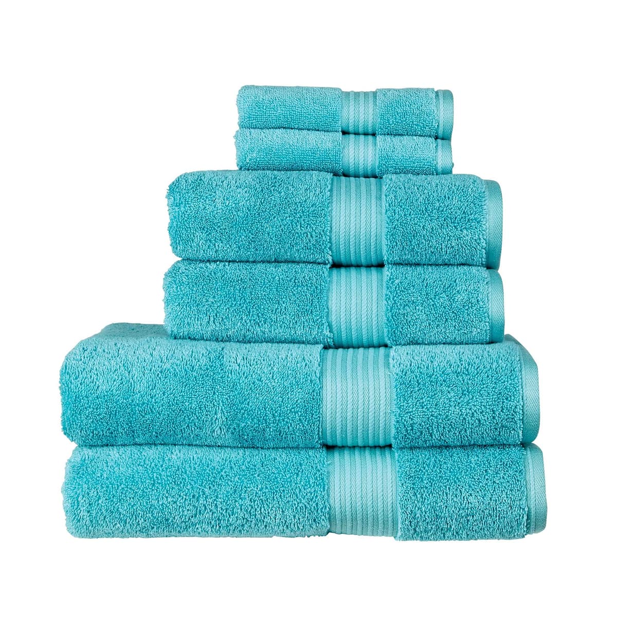 Christy Supreme Hygro 2 Hand Towels Set | Mineral Blue | 100% Luxury Supima Cotton | Ultra Soft | Super Absorbent | 650GSM | Plush and Long Lasting — view 16