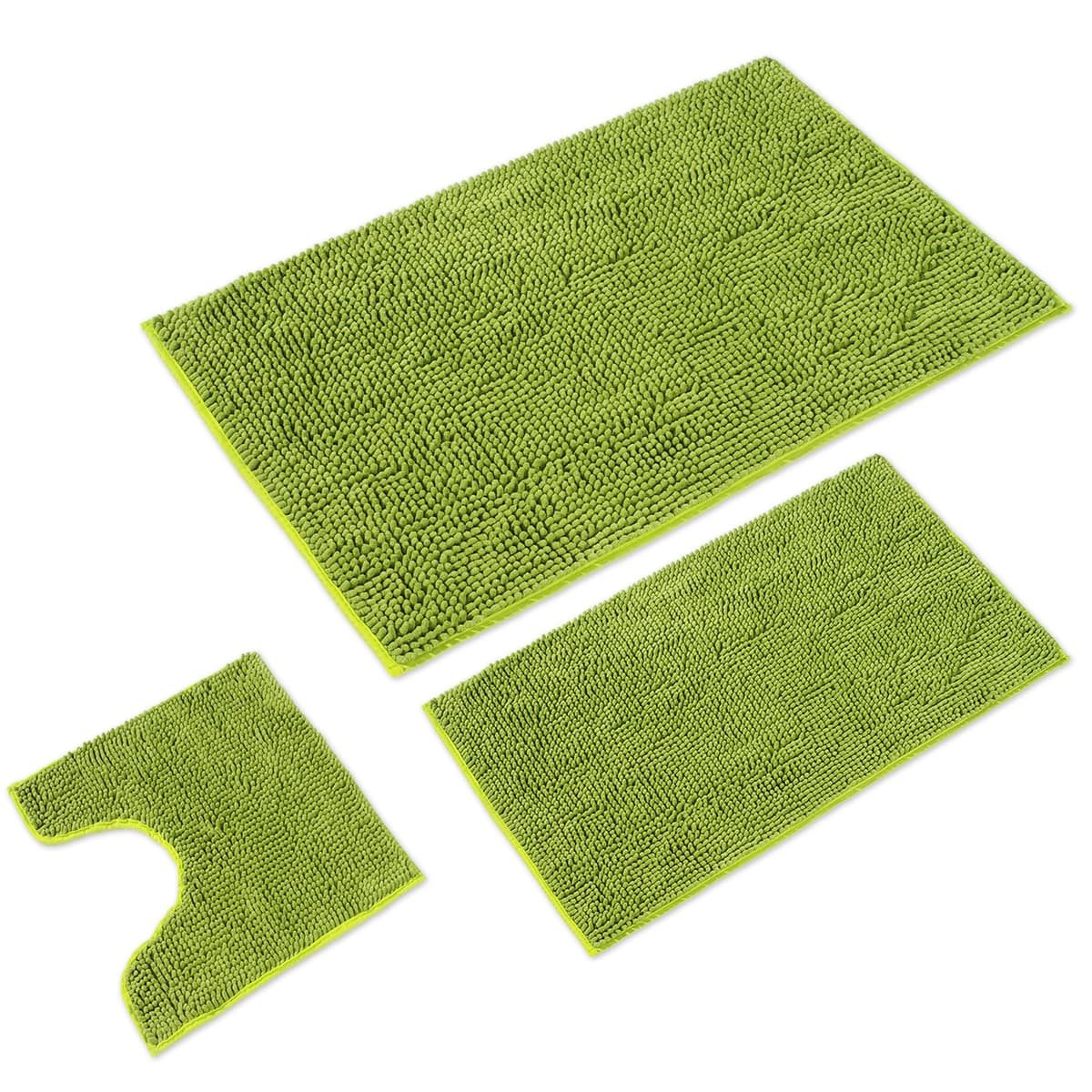 WohnDirect Alfombra Baño Gris 45x45cm • Alfombrilla baño Antideslizante y Lavable • Cómoda Y Súper Absorbente — view 99