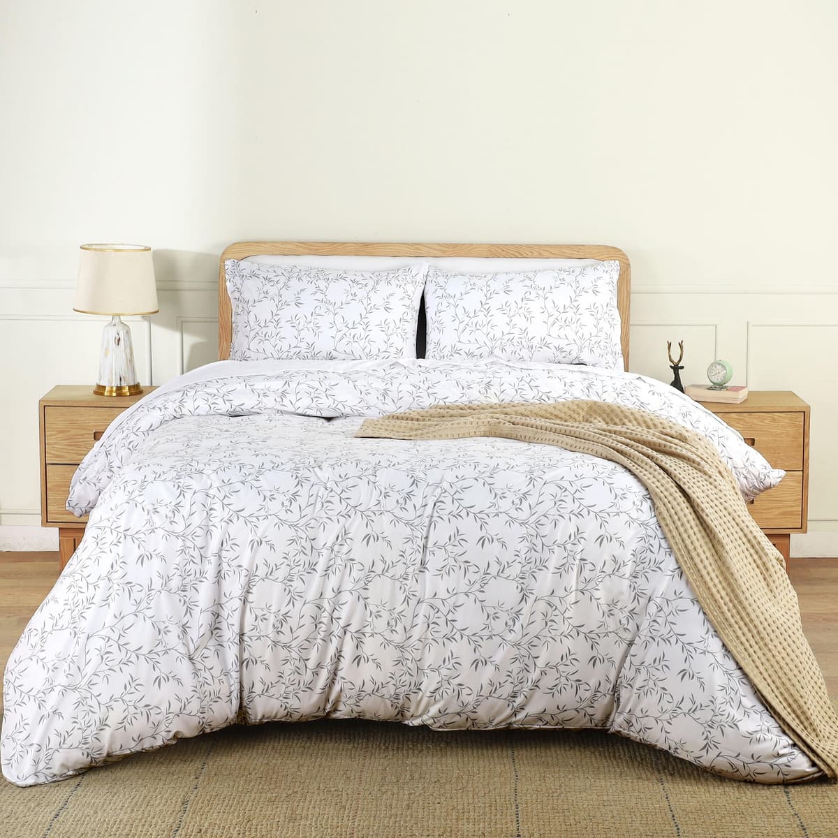 Utopia Bedding Duvet Cover Double - Soft Microfibre Polyester - Bedding Quilt Cover Set, with Pillow cases (Grey) — view 83
