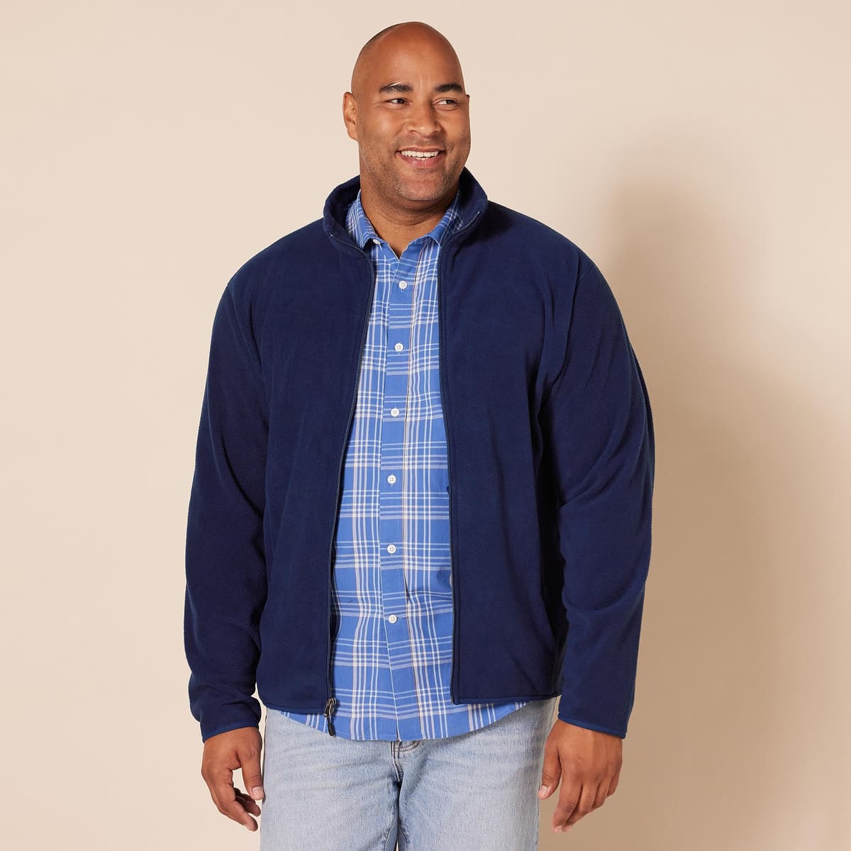 Amazon Essentials Chaqueta de Felpa con Cremallera Completa (Disponible en Tallas Grandes y Largos Especiales) Hombre — view 6