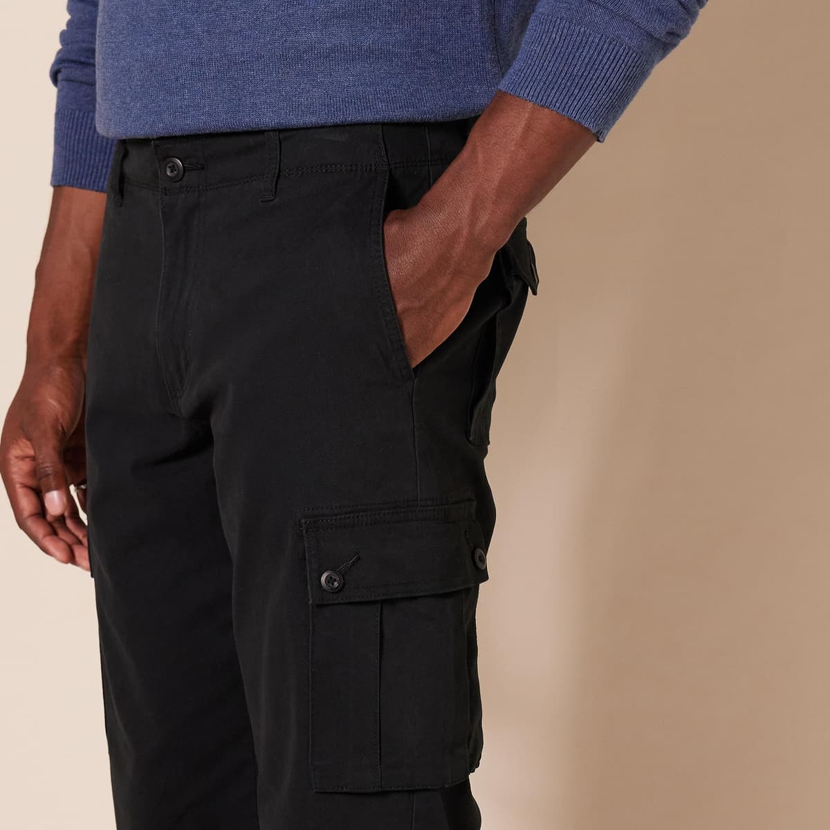 Amazon Essentials Men's Straight Fit Stretch Cargo Work Trousers (Available in Big & Tall) — view 3