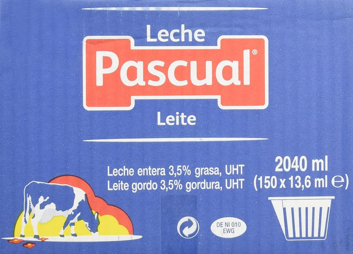 Calidad Pascual - Leche Pascual Entera - Caja de 150 Tarrinas de 14 ml - Monodosis, Sin necesidad de refrigeración — view 6