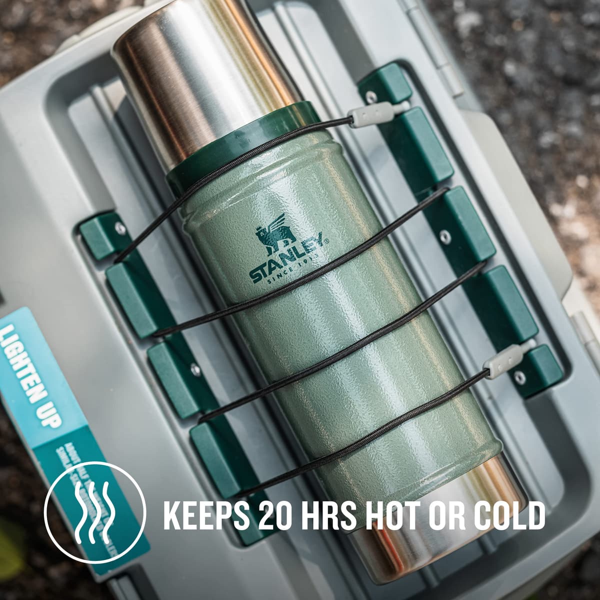 Stanley 1913 Classic Legendary Thermal Flask 0.75L - Keeps Hot Or Cold for 20 Hours - BPA-Free Insulated Bottle - Stainless Steel Coffee Flask - Leakproof - Dishwasher Safe - Green — view 4