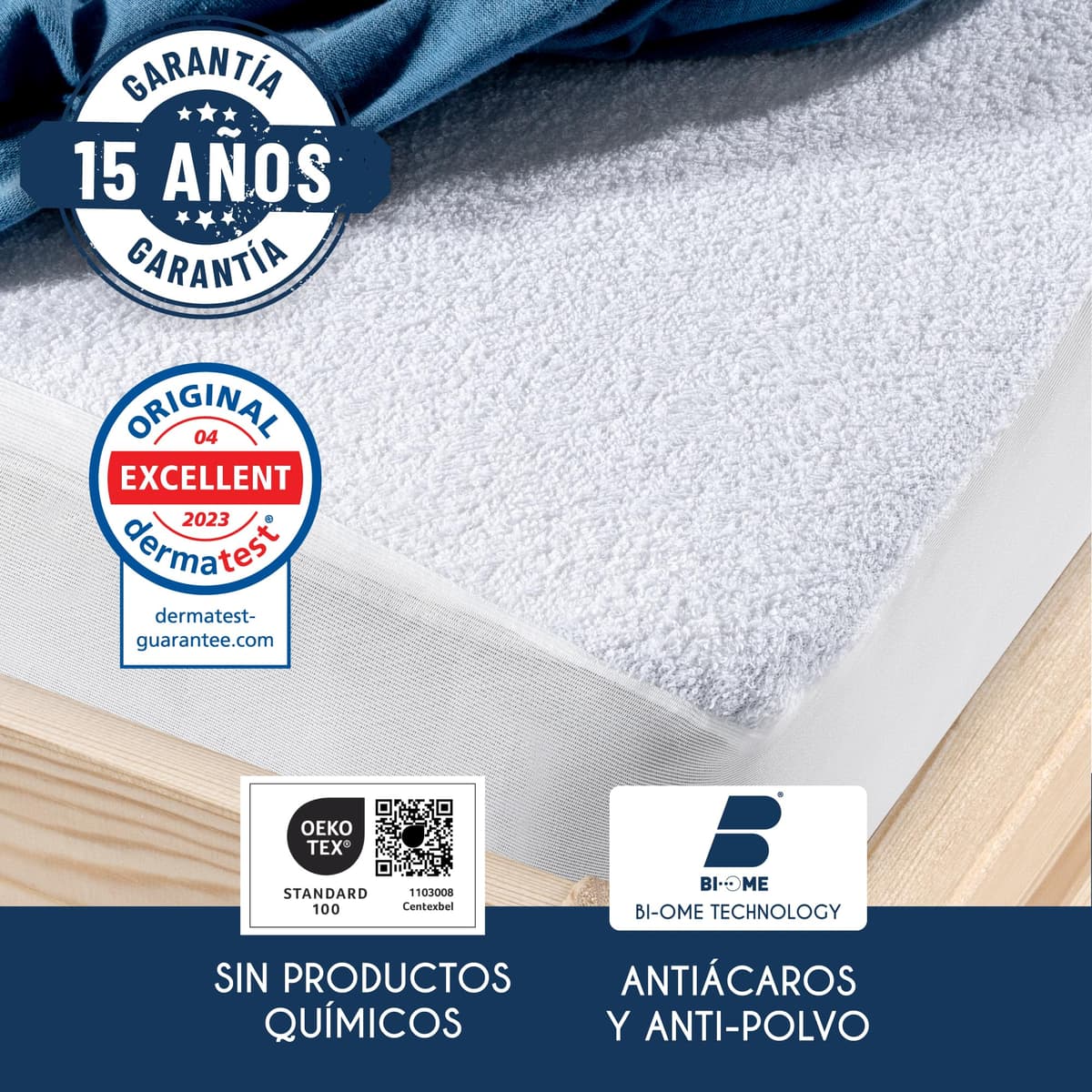 Dreamzie Protector Colchon 90 x 190 Impermeable para Niños – Protector Colchon 90x190 Suave e Hipoalergénica – Transpirable – Certificado Oeko-Tex — view 3