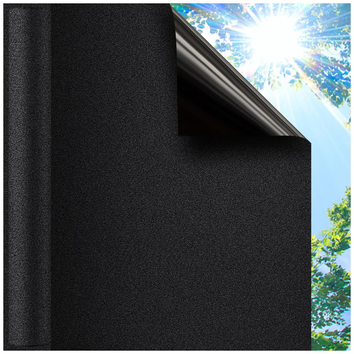 Lifetree Reflective One Way Window Film Privacy: Mirror Window Tint Film Heat Control Sun Blocker, UV Anti Glare Film Clear Day and Night for Home Office (Silver, 44.5 * 200cm) — view 21