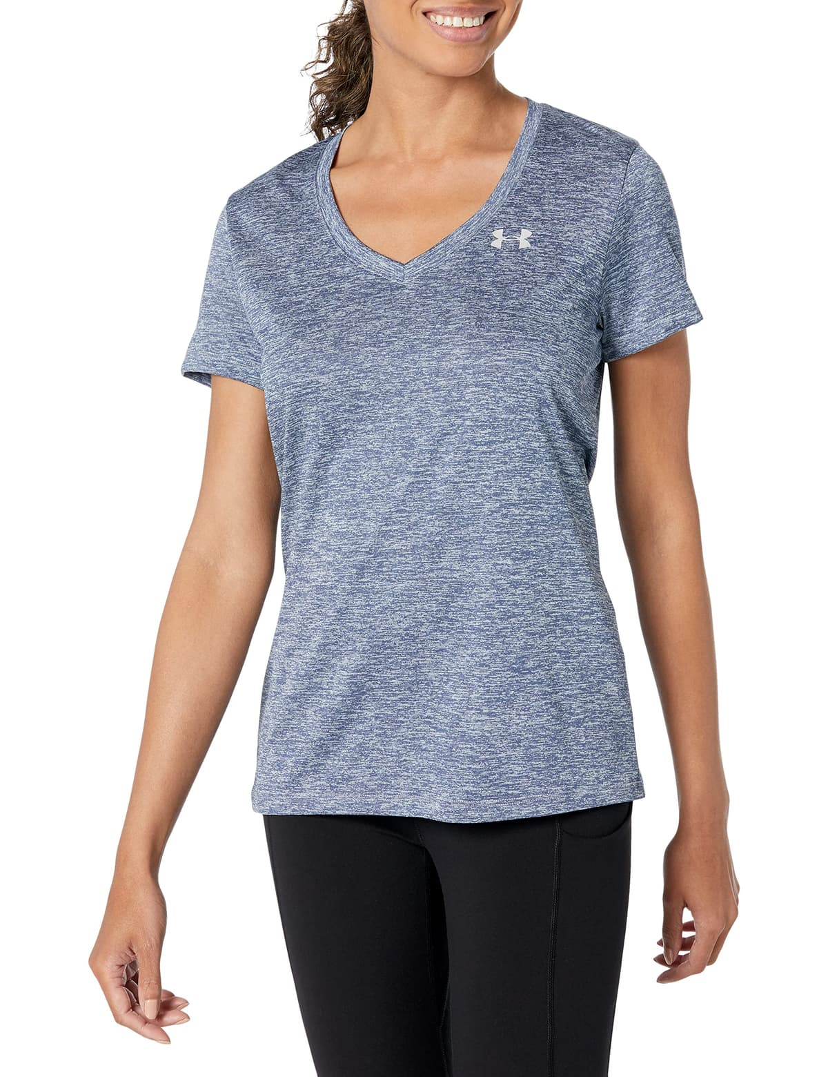 Under Armour Women's UA Tech™ Twist V-Neck Short Sleeve Tech SSV- Twist Mujer (Pack de 1) — view 5