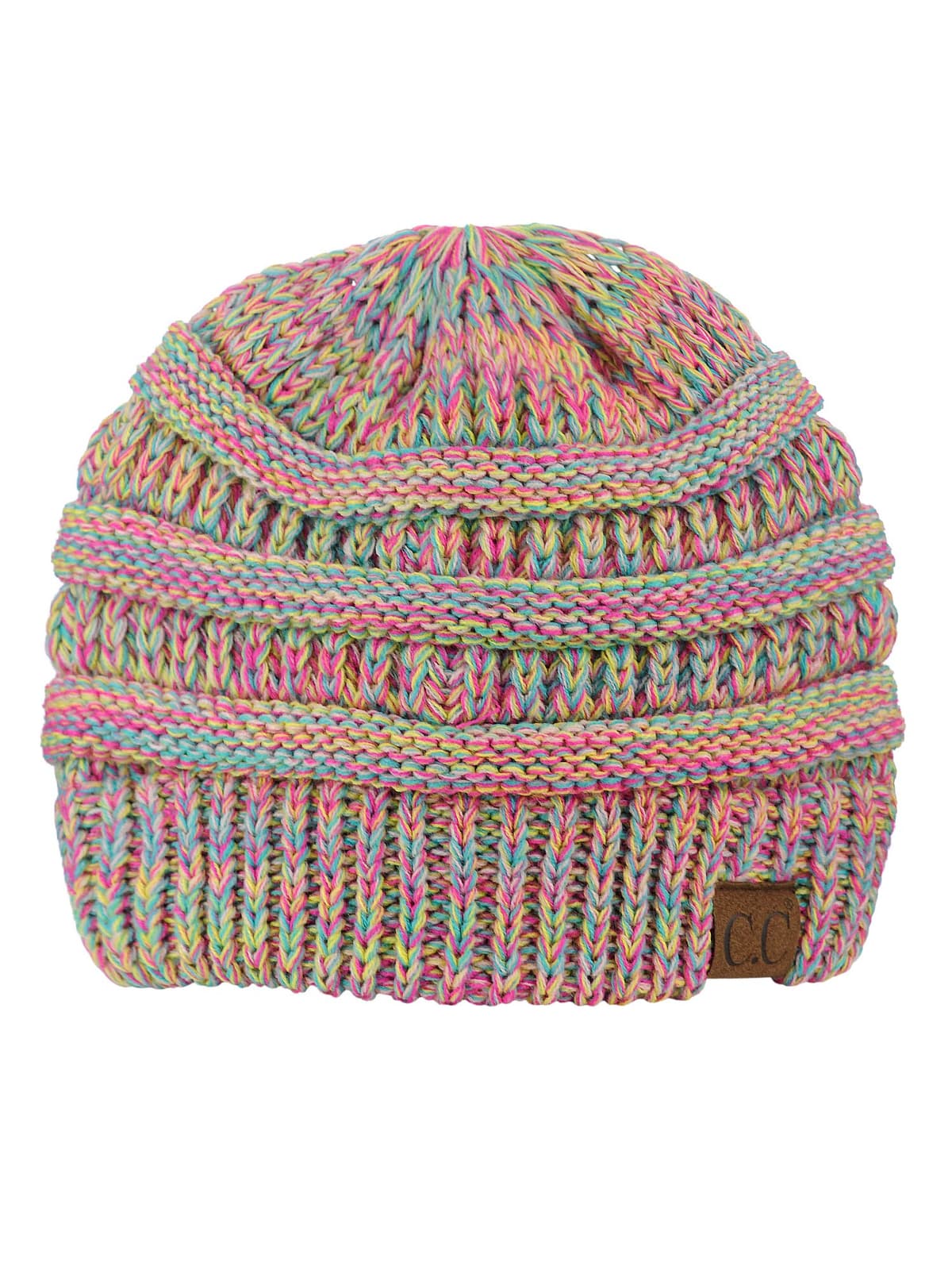 C.C Trendy Warm Chunky Soft Stretch Cable Knit Beanie Skully, Winter Mint, One Size — view 138