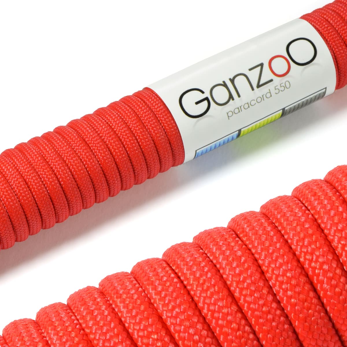 Ganzoo Paracord 550, Cuerda de 4 mm, 30 Metros, Poliéster, Tipo 3-7 Hilos Interiores, Correa de Perro Collar Pulsera, Camping Supervivencia y Cuerda Multiusos, Verde Oscuro — view 13