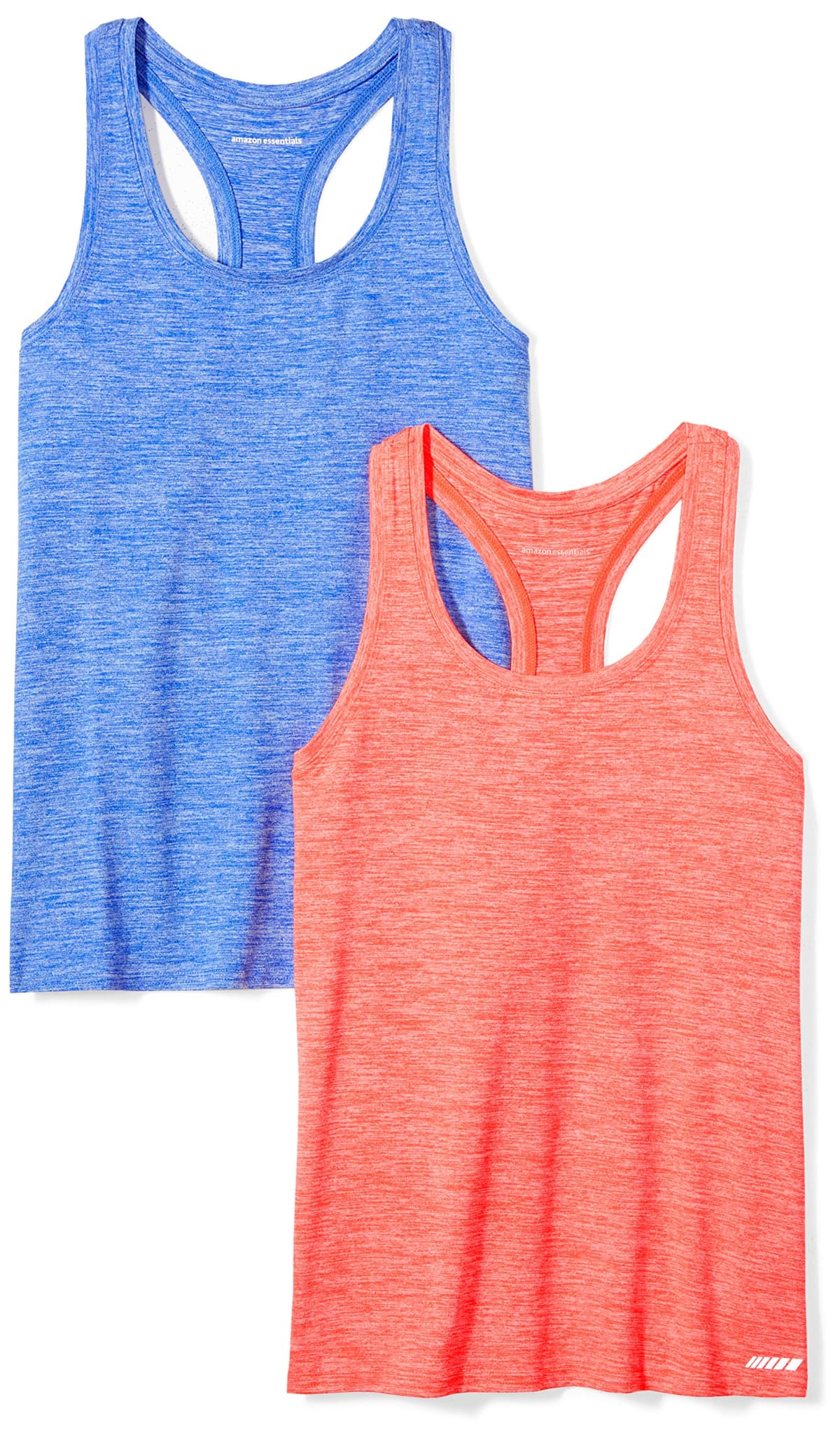 Amazon Essentials Top Deportivo Elástico de Entrenamiento, Secado Rápido y Espalda Nadadora (Tallas Grandes) Mujer, Paquetes Múltiples
