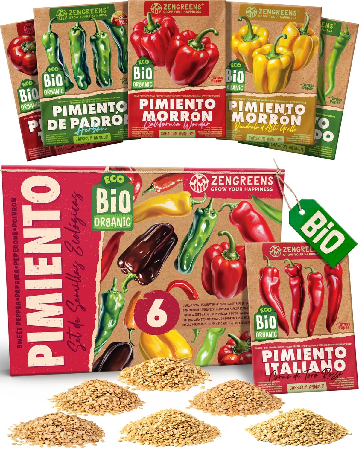 ZenGreens® - Set de semillas de hierbas medicinales y para infusiones eco - 10 variedades para cultivar fácilmente en el jardín, balcón o parterre elevado - Sementes verduras — view 38