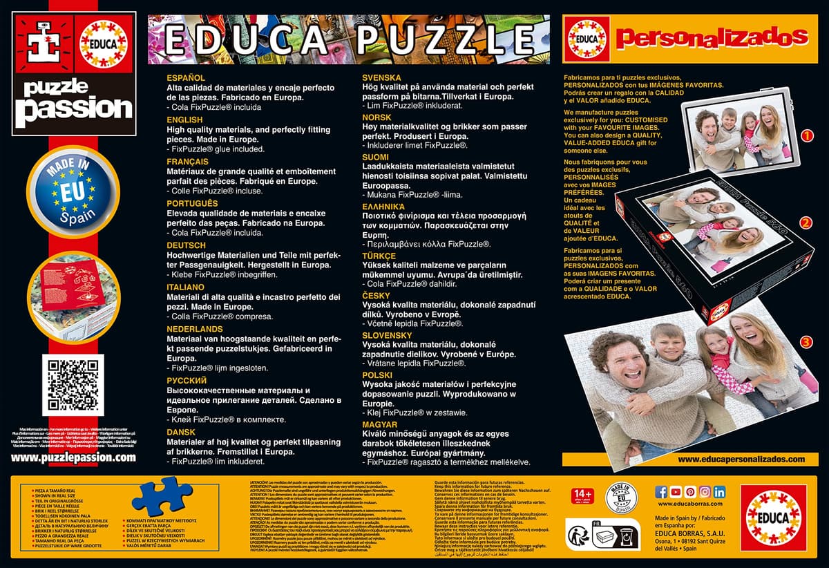 Educa - Puzzle de 2000 Piezas para Adultos | El Jardín de Las Delicias. Incluye Pegamento Fix Puzzle. A Partir de 14 años (18505) — view 4