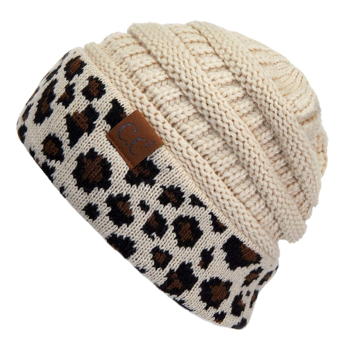 Warm Chunky Soft Stretch Cable Knit Beanie Skully — view 86