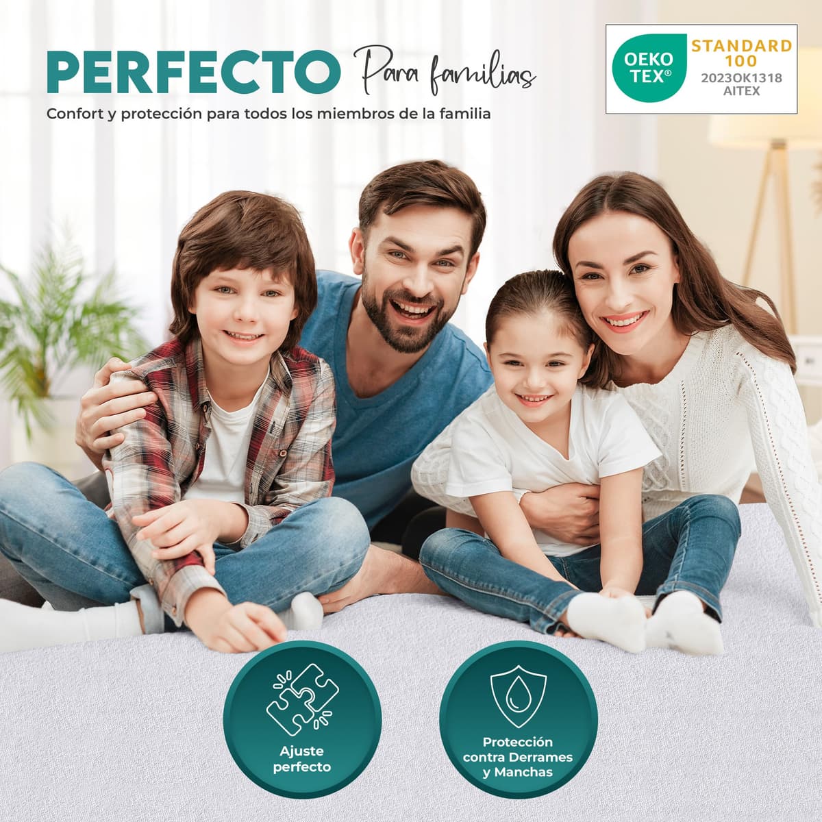 Utopia Bedding Protector Colchón 90 x 190 x 40 cm Impermeable, Certificación Oeko-Tex Funda Colchón, Cubre Colchón Transpirable, Elástico En Todo El Contorno — view 7