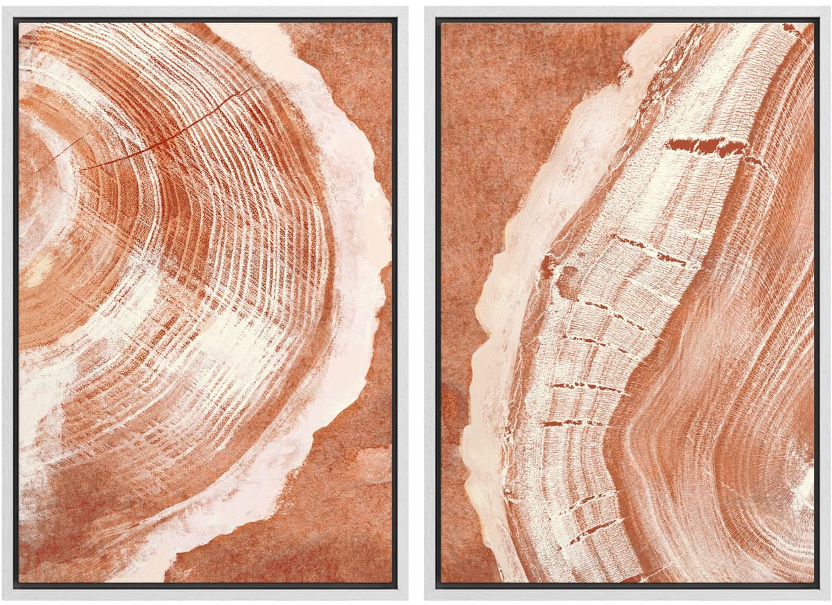 SIGNWIN Framed Canvas Print Wall Art Abstract Wave Pattern Modern Art Minimalist Neutral Decor for Living Room, Bedroom, Office - 16"x24"x2 Natural — view 59