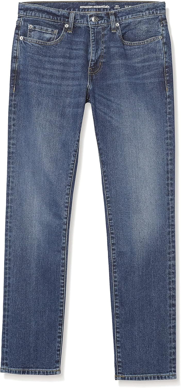Amazon Essentials Hombre Vaqueros Ajustados - Colores interrumpidos 35W / 32L Lavado Medio — view 6