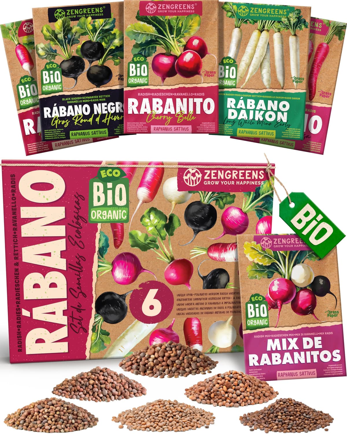 ZenGreens® - Set de semillas de hierbas medicinales y para infusiones eco - 10 variedades para cultivar fácilmente en el jardín, balcón o parterre elevado - Sementes verduras — view 36