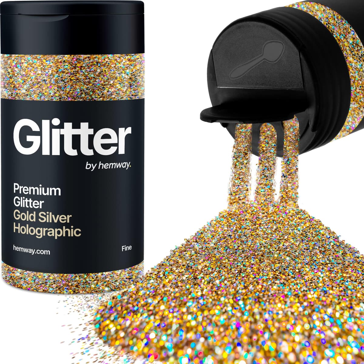 Light Rose Gold Glitter Shaker, 130g Ultrafine Glitter, Crafts 1/128" Metallic Flake Light Rose Gold Sequins, Resin & Epoxy Crafts, Decorating, Halloween, Christmas Nail, Face, Hemway — view 71