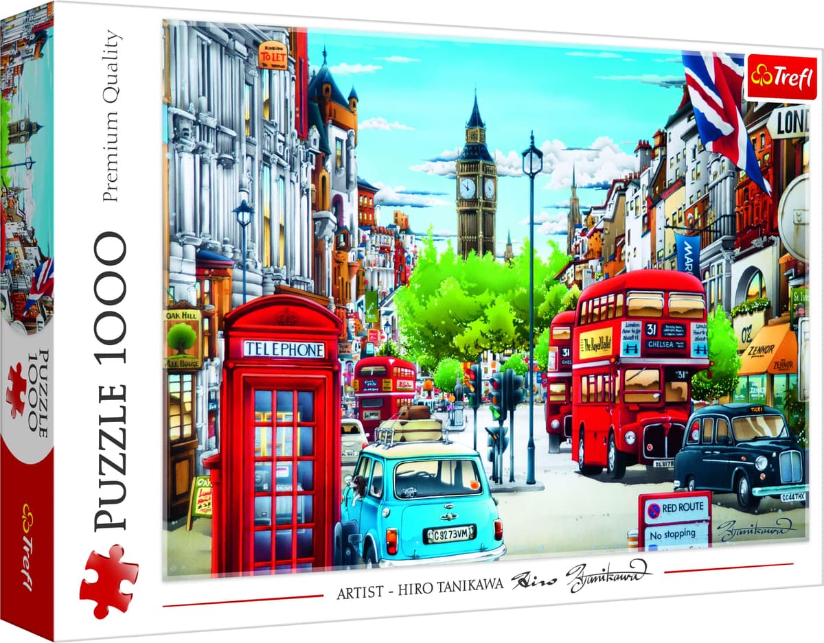 Trefl, Puzzle, Londres, de 1000 Piezas, Inglaterra, Capitales Europeas, Vista a la Ciudad, Edificios Famosos de Londres, Rompecabezas DIY, Pasatiempo Creativo, Regalo — view 16