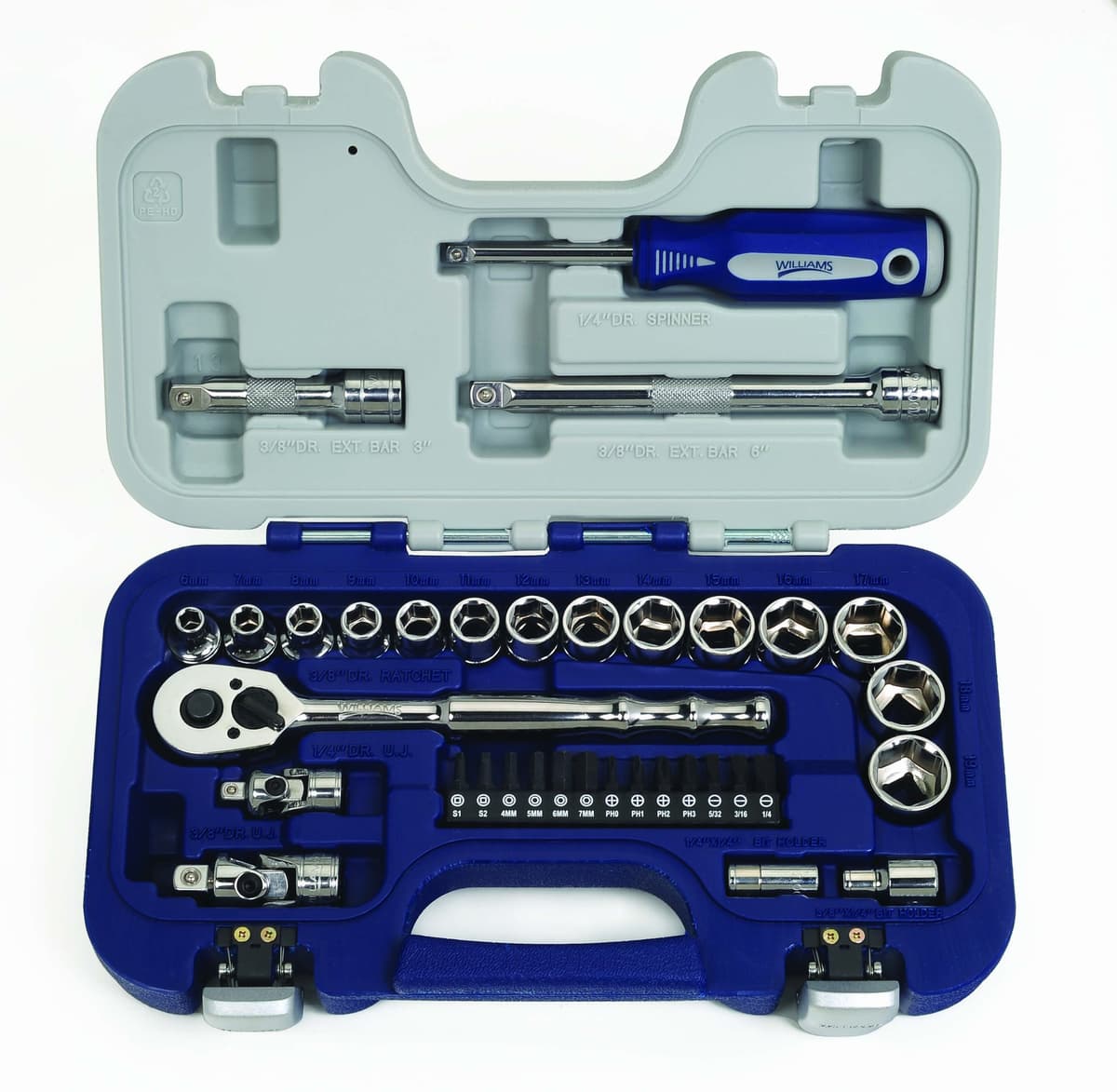 Williams 50666 3/8-Inch Drive Socket and Drive Tool Set, 47-Piece — view 4
