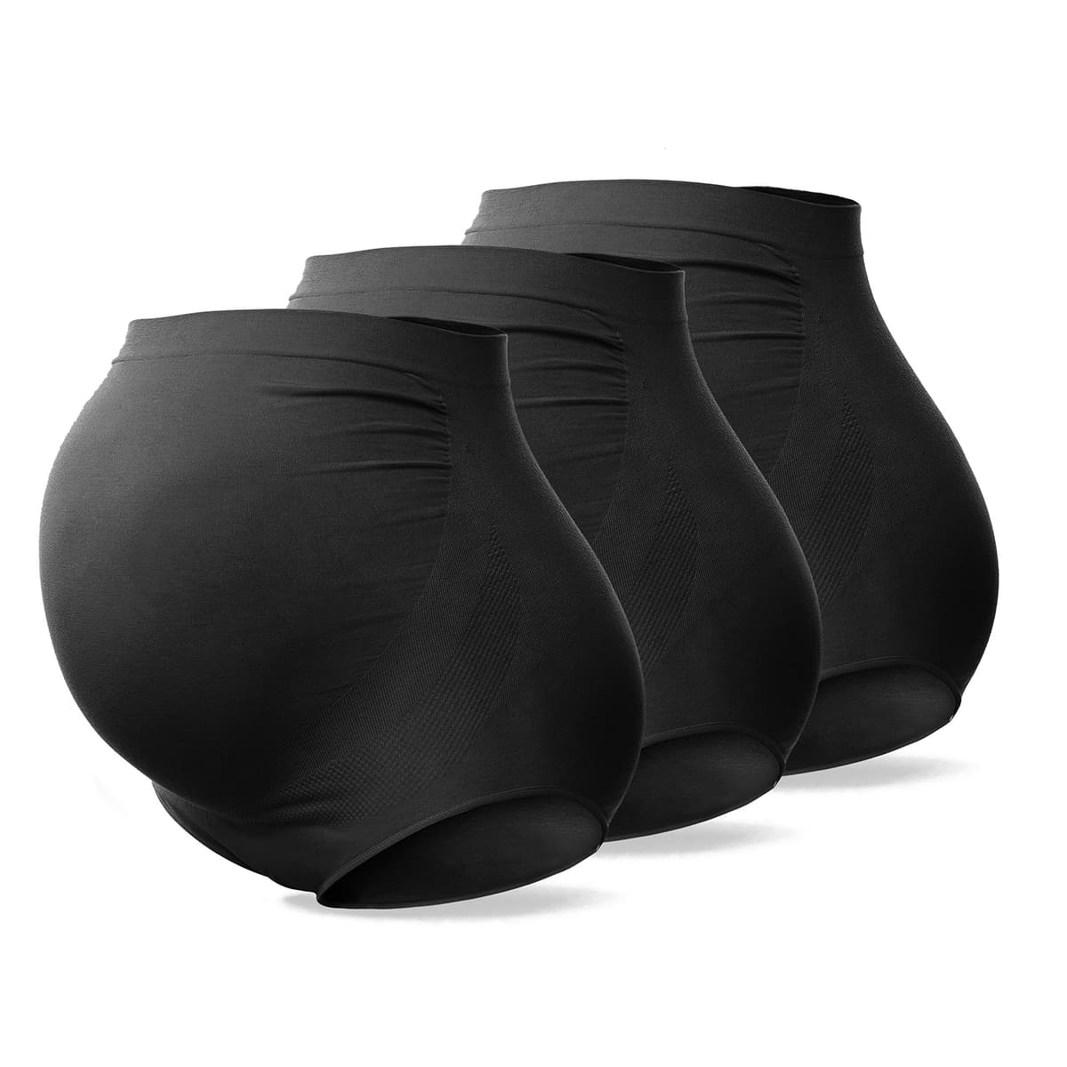 SUNNYBUY Women's Maternity High Waist Underwear Pregnancy Seamless Soft Hipster Panties Over Bump — view 11