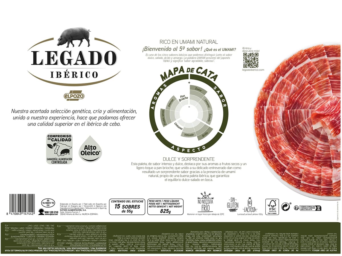 Elpozo maletín paleta de cebo ibérico medias lonchas 15x50g - Edición especial Carlos Alcaraz - Especial para regalo — view 2