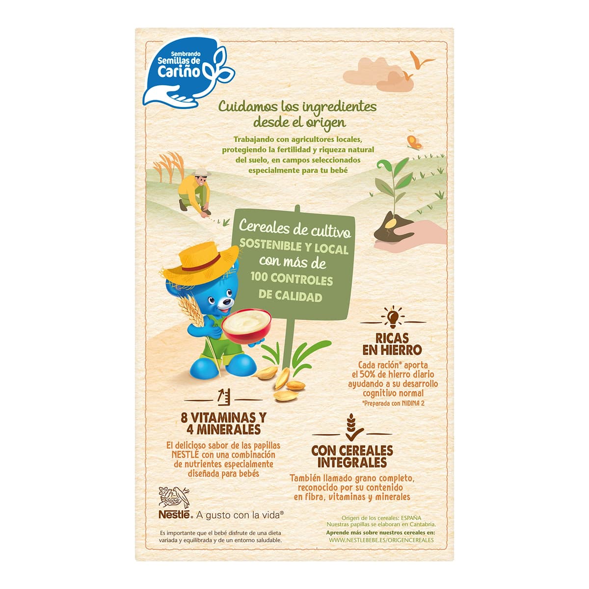 Nestle Papilla 8 Cereales con Galleta, 8 Paquetes de 725g (Total 5,8Kg) — view 4